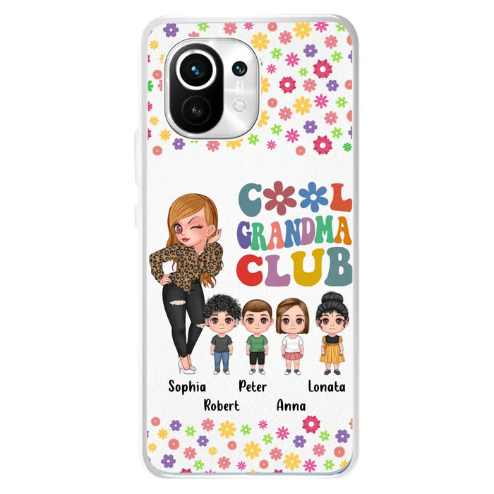 Personalized Cool Grandma Phone Case - Gift Idea For Grandma - Up to 4 Kids - Cases For Oppo/Xiaomi/Huawei