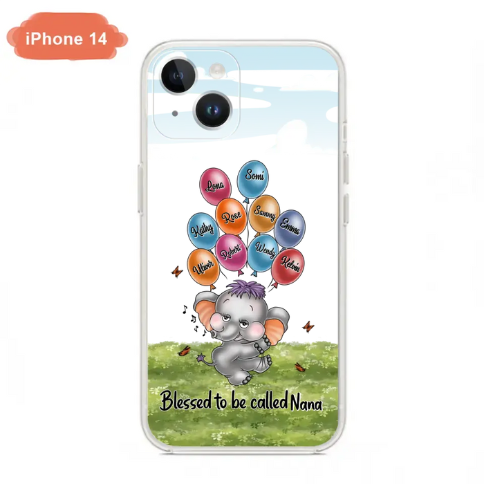 Personalized Grandma Phone Case - Up to 10 Kids - Gift Idea for Grandma/Mother's Day - Blessed To Be Called Nana