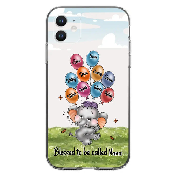 Personalized Grandma Phone Case - Up to 10 Kids - Gift Idea for Grandma/Mother's Day - Blessed To Be Called Nana