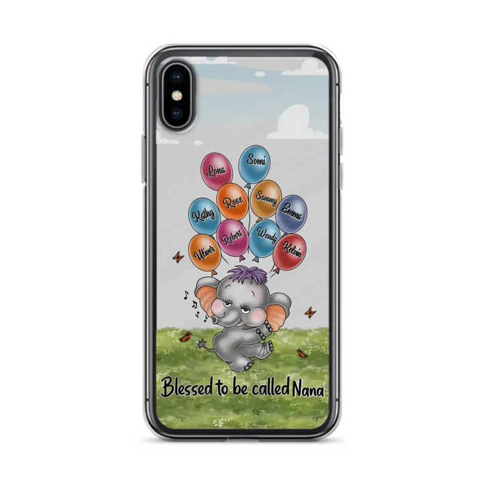 Personalized Grandma Phone Case - Up to 10 Kids - Gift Idea for Grandma/Mother's Day - Blessed To Be Called Nana