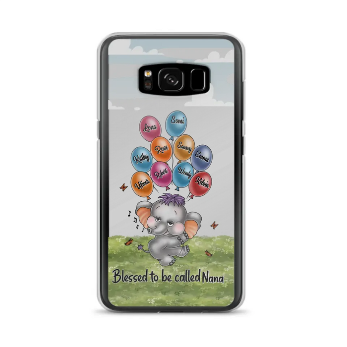 Personalized Grandma Phone Case - Up to 10 Kids - Gift Idea for Grandma/Mother's Day - Blessed To Be Called Nana