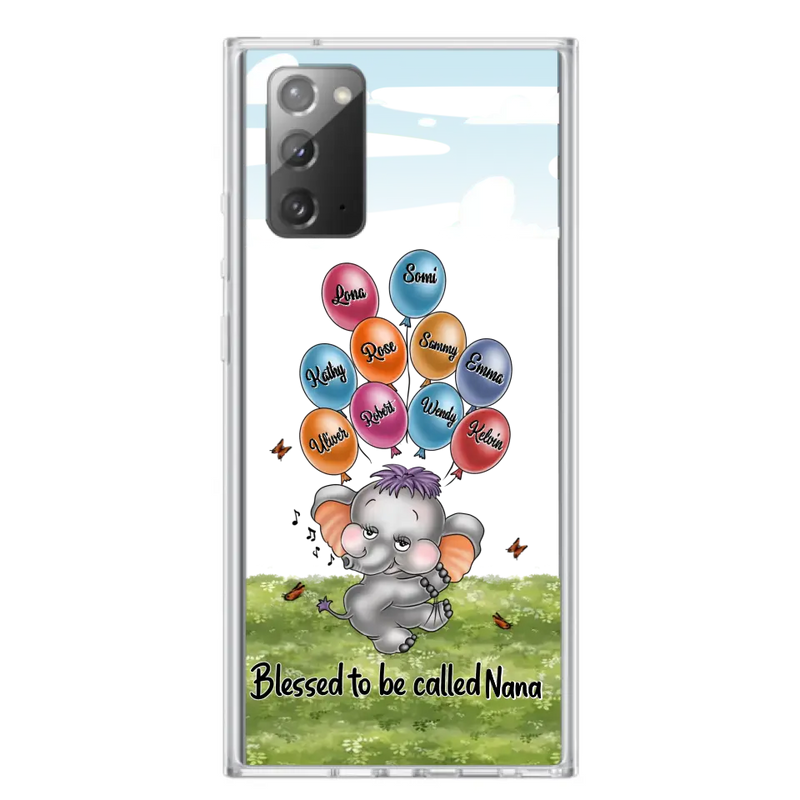 Personalized Grandma Phone Case - Up to 10 Kids - Gift Idea for Grandma/Mother's Day - Blessed To Be Called Nana