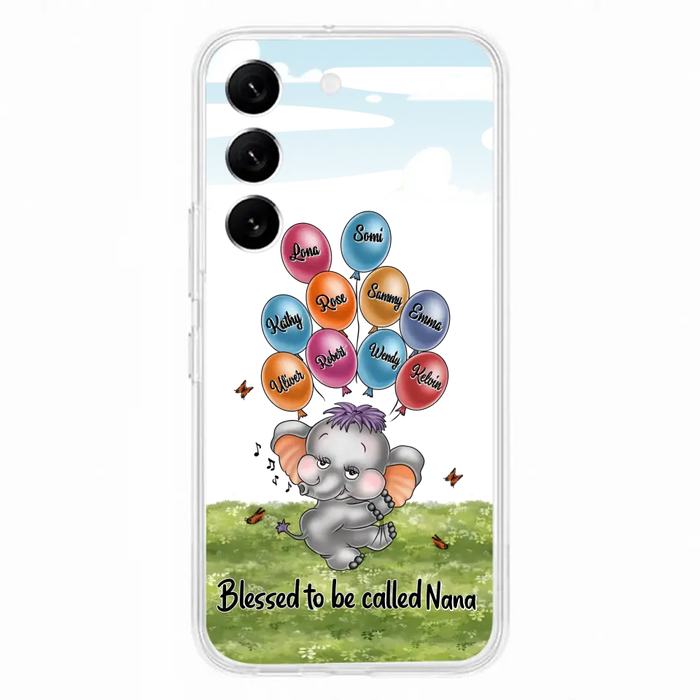 Personalized Grandma Phone Case - Up to 10 Kids - Gift Idea for Grandma/Mother's Day - Blessed To Be Called Nana