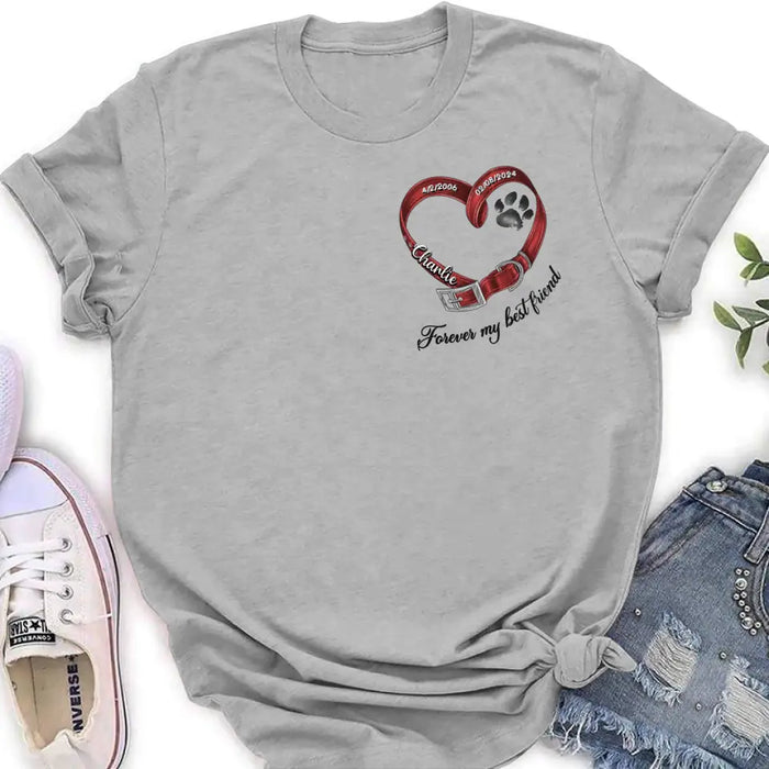 Personalized Memorial Pet Shirt/Hoodie - Memorial Gift Idea for Pet Owners - Forever My Best Friend