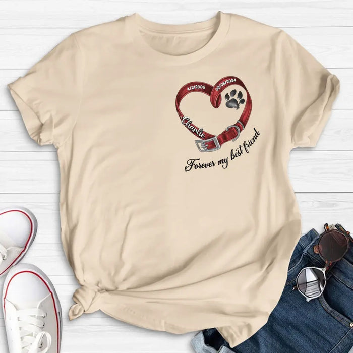 Personalized Memorial Pet Shirt/Hoodie - Memorial Gift Idea for Pet Owners - Forever My Best Friend