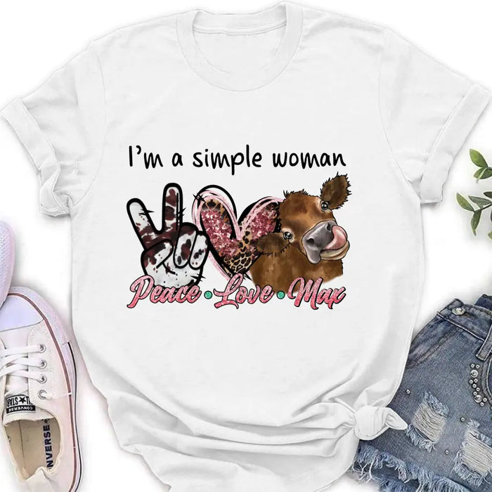 Personalized Simple Woman Shirt/Hoodie - Gift Idea For Mother's Day - I'm A Simple Woman