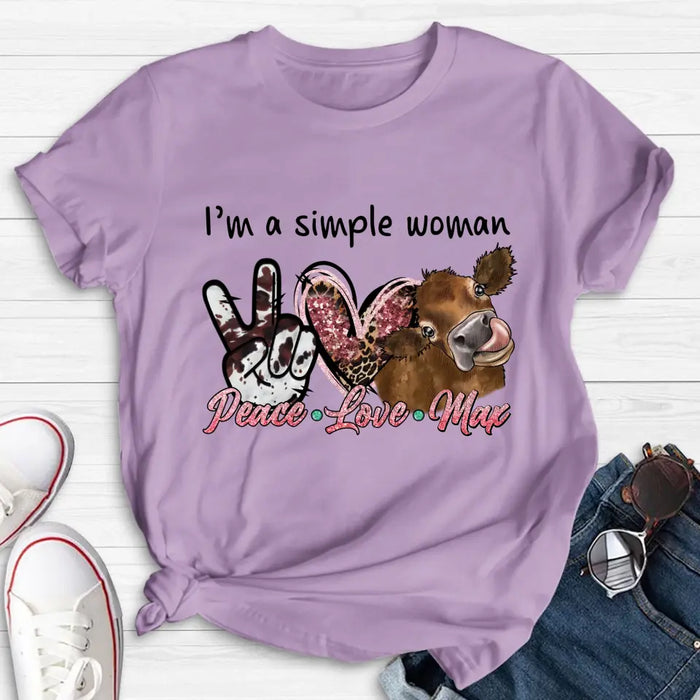 Personalized Simple Woman Shirt/Hoodie - Gift Idea For Mother's Day - I'm A Simple Woman