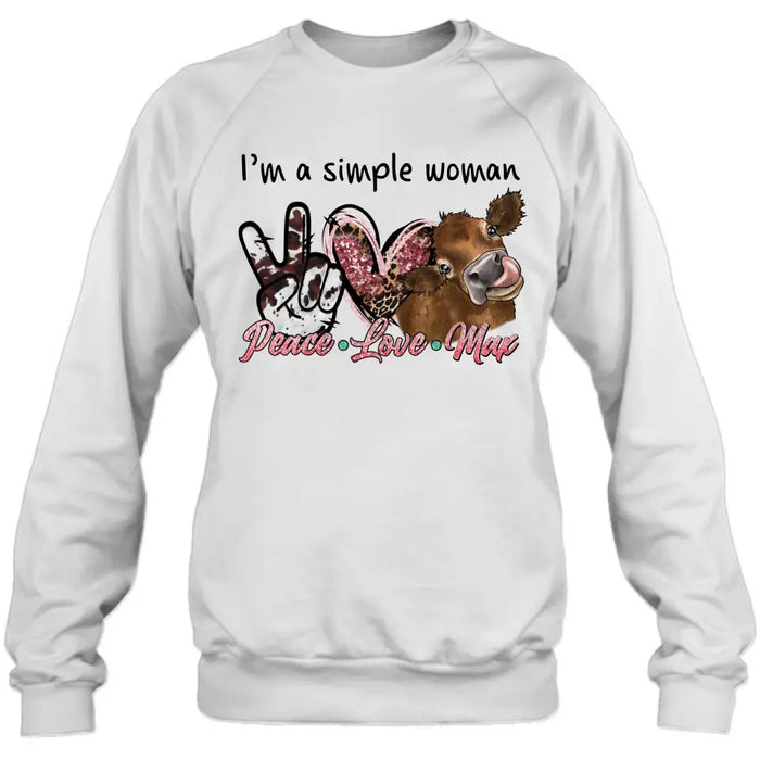 Personalized Simple Woman Shirt/Hoodie - Gift Idea For Mother's Day - I'm A Simple Woman