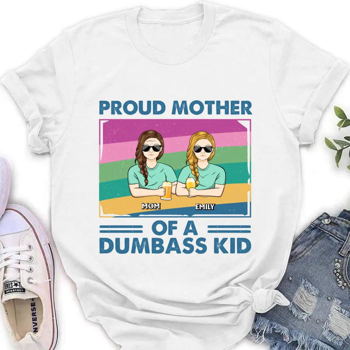 Personalized Proud Mother Shirt/Hoodie - Up to 4 Kids - Mother's Day Gift For Grandma/Mom - Proud Mother Of A Few Kids
