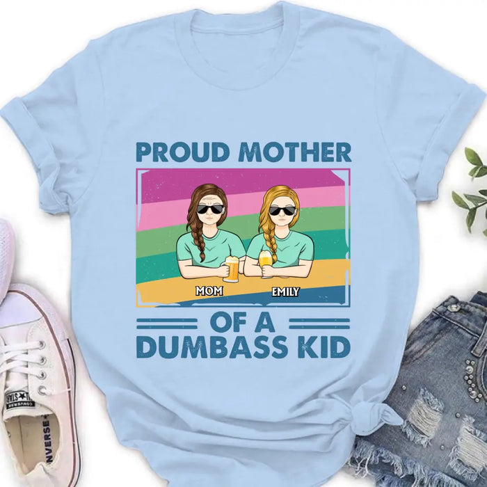 Personalized Proud Mother Shirt/Hoodie - Up to 4 Kids - Mother's Day Gift For Grandma/Mom - Proud Mother Of A Few Kids