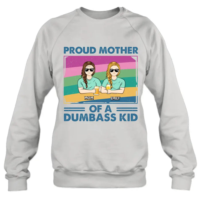 Personalized Proud Mother Shirt/Hoodie - Up to 4 Kids - Mother's Day Gift For Grandma/Mom - Proud Mother Of A Few Kids