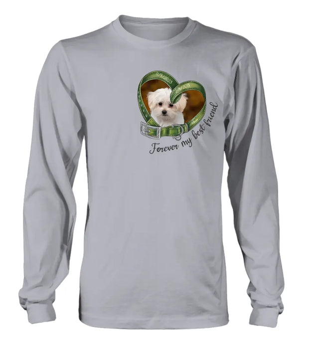 Personalized Memorial Dog Photo Shirt/Hoodie - Memorial Gift Idea For Dog Owners - Forever My Best Friend