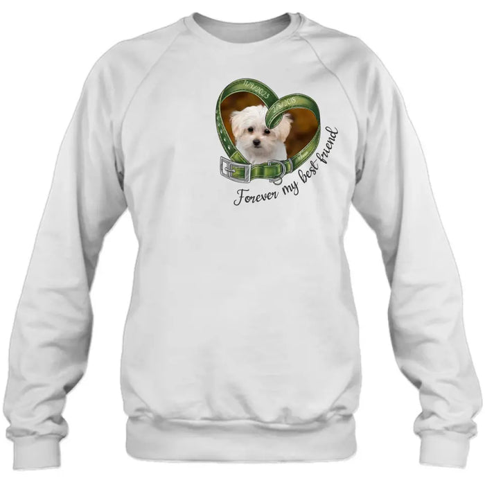 Personalized Memorial Dog Photo Shirt/Hoodie - Memorial Gift Idea For Dog Owners - Forever My Best Friend