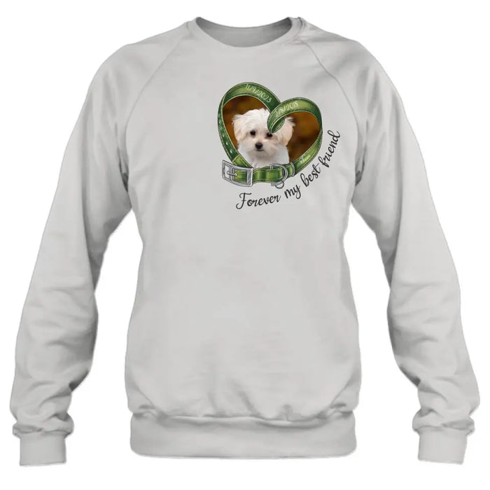Personalized Memorial Dog Photo Shirt/Hoodie - Memorial Gift Idea For Dog Owners - Forever My Best Friend