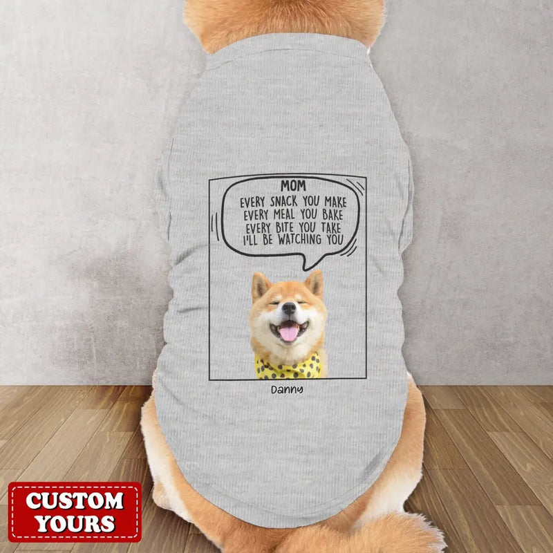 Personalized Funny Dog AOP Big Dog's Tank Top - Upload Photo - Gift Idea For Your Dog - I Will Just Keep Staring At You Until You Do The Thing I Want