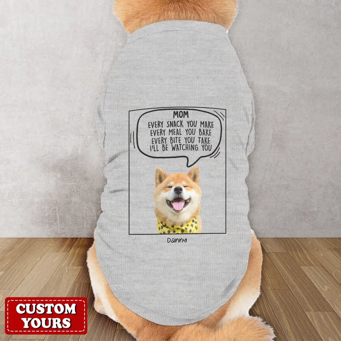 Personalized Funny Dog AOP Big Dog's Tank Top - Upload Photo - Gift Idea For Your Dog - I Will Just Keep Staring At You Until You Do The Thing I Want