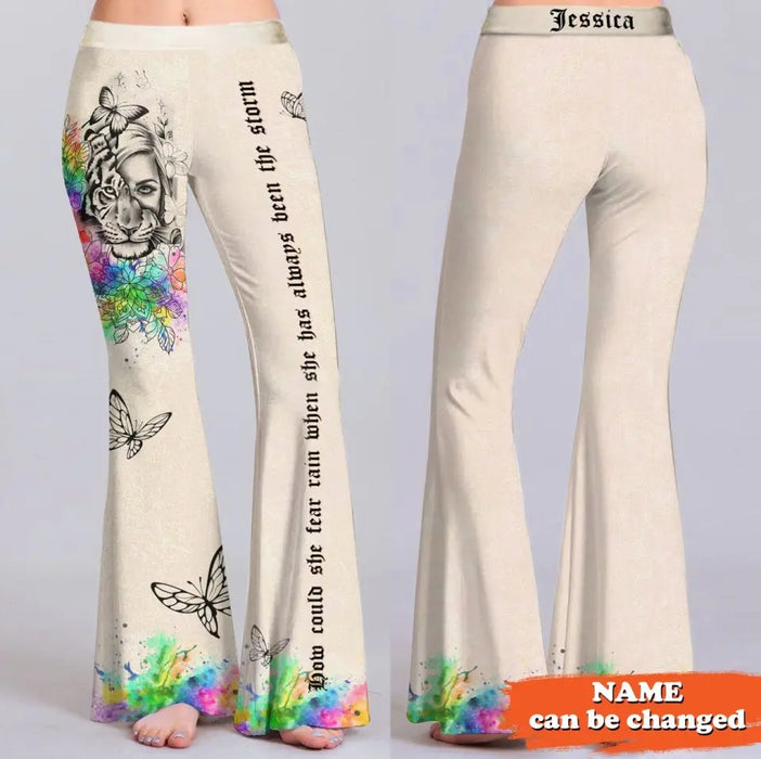 Personalized Storm Girl All-Over Print Women's Skinny Flare Pants - Mother's Day/Birthday Gifts - I Am The Storm