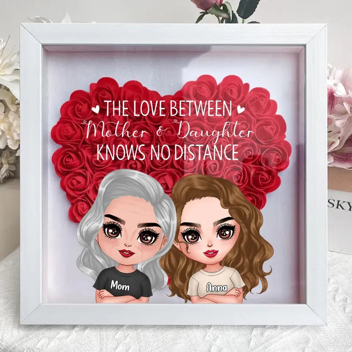 Personalized Mom & Daughter Flower Shadow Box - Gift Idea for Mother's Day - First My Mother Forever My Friend
