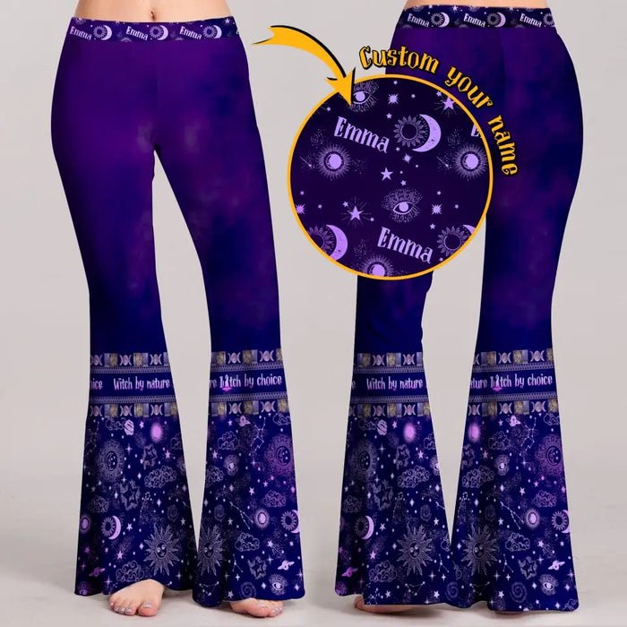 Personalized Witch Women's Skinny Flare Pants - Gift Idea for Witch Lovers/Mother's Day