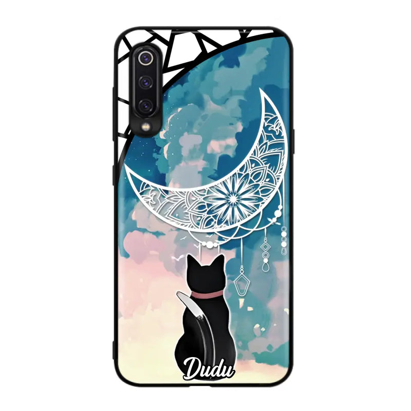 Custom Personalized Black Cat Phone Case - Gift Idea For Cat Lover - Case For Oppo/Xiaomi/Huawei