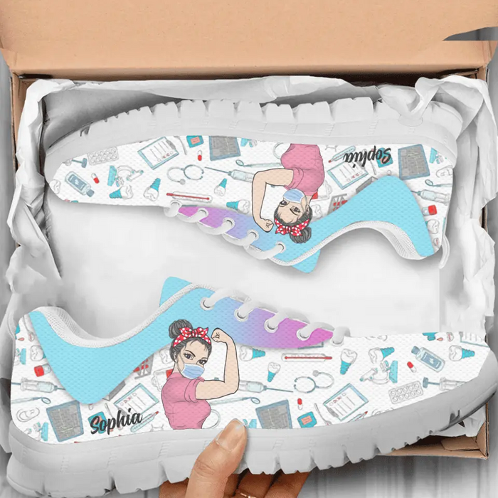 Personalized Nurse Sneakers - Gift Idea For Nurse/Birthday Gift