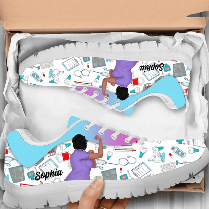 Personalized Nurse Sneakers - Gift Idea For Friend/Birthday/Nurse