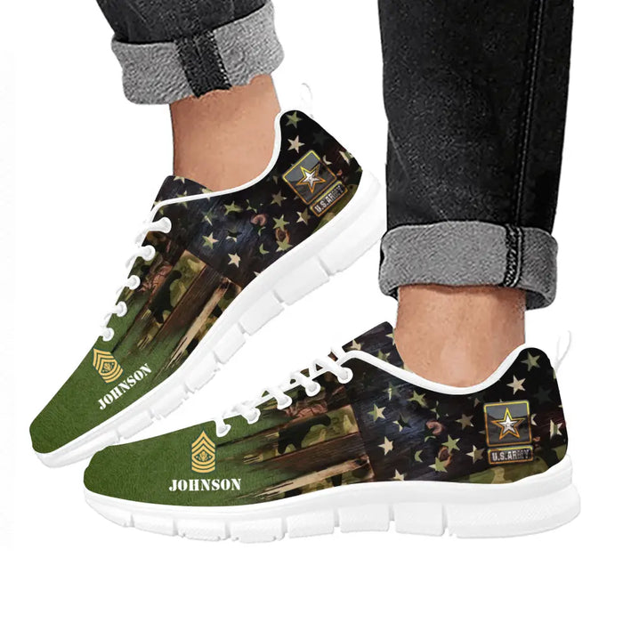 Personalized Veteran Sneakers - Father's Day Gift Idea for Veteran