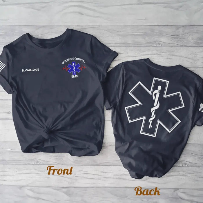Personalized EMS EMT Paramedic AOP T-shirt - Gift Idea For Paramedic