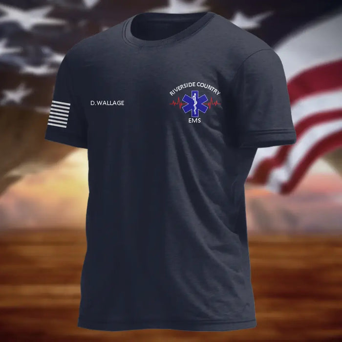 Personalized EMS EMT Paramedic AOP T-shirt - Gift Idea For Paramedic