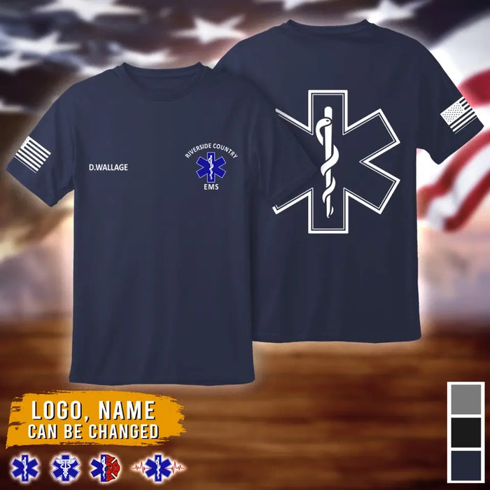 Personalized EMS EMT Paramedic AOP T-shirt - Gift Idea For Paramedic