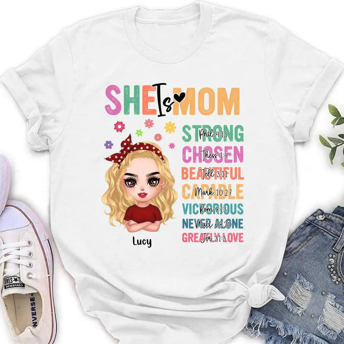 Personalized Mother's Day Unisex T-shirt - Best Gift Idea To Mom - She Is Mom
