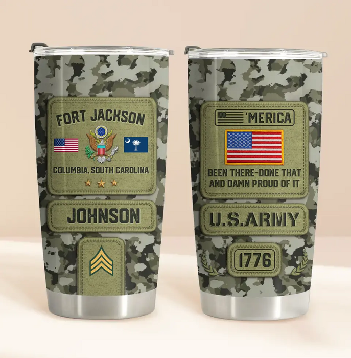 Personalized Veteran Tumbler - Gift For Veteran/Birthday/Father's Day - U.S.Veteran
