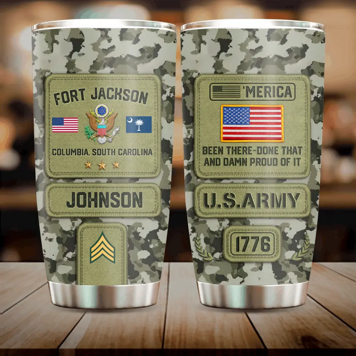 Personalized Veteran Tumbler - Gift For Veteran/Birthday/Father's Day - U.S.Veteran