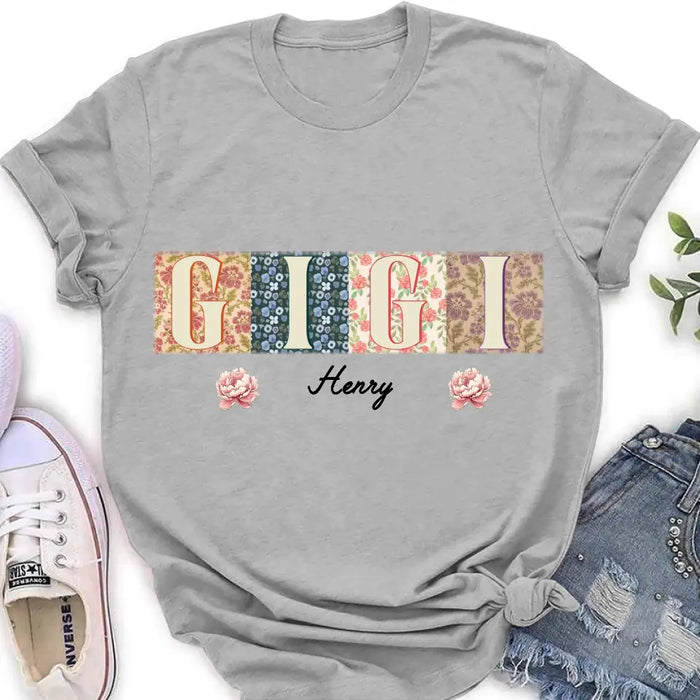 Personalized Grandma Retro Shirt/Hoodie - Gift Idea For Grandma/Mom/Mother's Day - Up to 12 Kids
