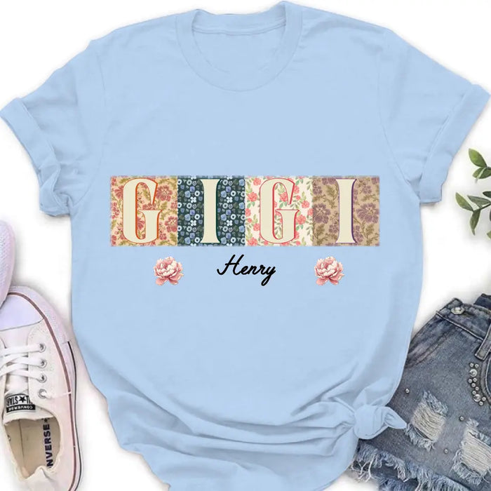Personalized Grandma Retro Shirt/Hoodie - Gift Idea For Grandma/Mom/Mother's Day - Up to 12 Kids