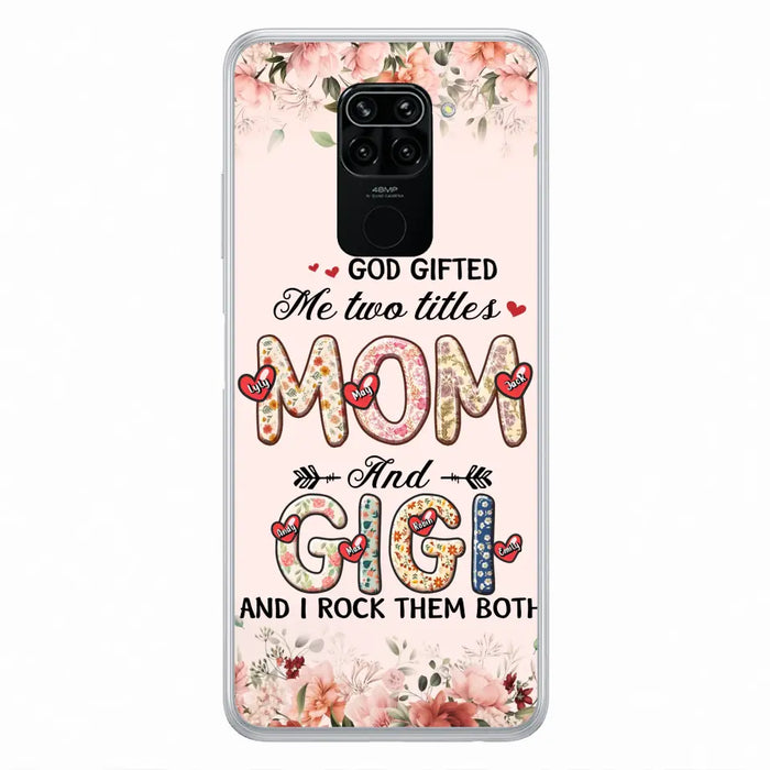 Personalized Grandma Phone Case - Up to 7 Kids & 7 Grandkids - Mother's Day Gift Idea for Grandma/Mom - God Gifted Me Two Titles - Xiaomi/Oppo/Huawei