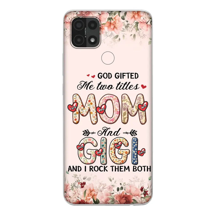 Personalized Grandma Phone Case - Up to 7 Kids & 7 Grandkids - Mother's Day Gift Idea for Grandma/Mom - God Gifted Me Two Titles - Xiaomi/Oppo/Huawei