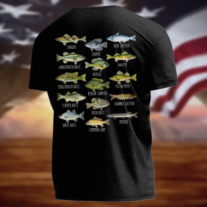 Personalized Fishing AOP T-shirt - Father's Day Gift Idea for Fishing - Fishing Saved Me