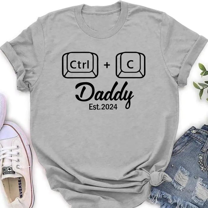 Personalized Father Baby Onesie/T-Shirt - Father's Day Gift Idea for Baby & Daddy