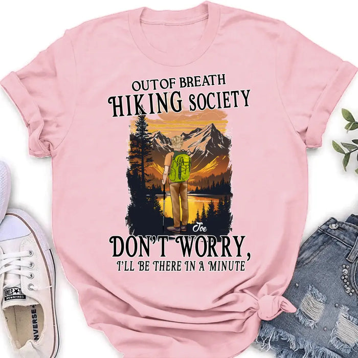 Personalized Hiking Shirt/Hoodie - Father's Day Gift/Mother's Day Idea for Hiking Lovers - Out Of Breath Hiking Society