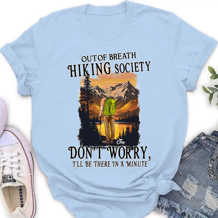 Personalized Hiking Shirt/Hoodie - Father's Day Gift/Mother's Day Idea for Hiking Lovers - Out Of Breath Hiking Society