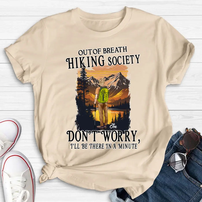 Personalized Hiking Shirt/Hoodie - Father's Day Gift/Mother's Day Idea for Hiking Lovers - Out Of Breath Hiking Society