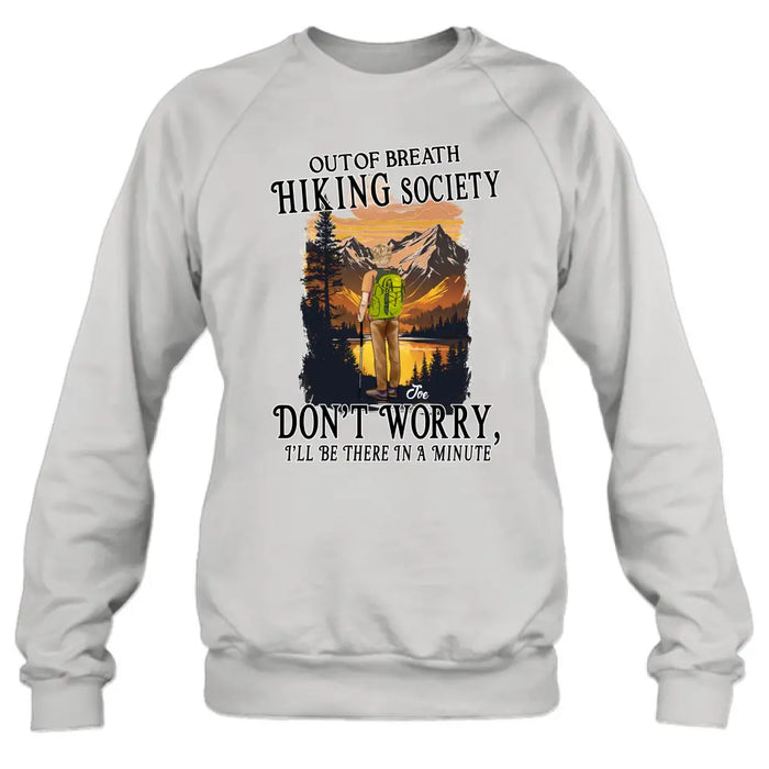 Personalized Hiking Shirt/Hoodie - Father's Day Gift/Mother's Day Idea for Hiking Lovers - Out Of Breath Hiking Society