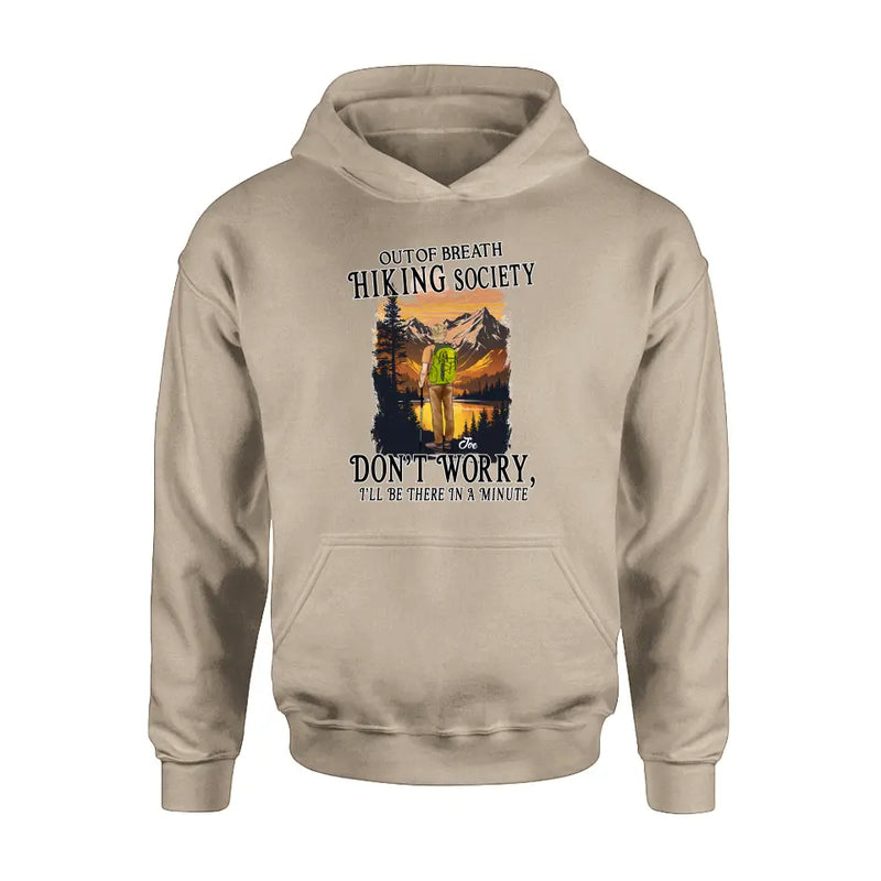 Personalized Hiking Shirt/Hoodie - Father's Day Gift/Mother's Day Idea for Hiking Lovers - Out Of Breath Hiking Society