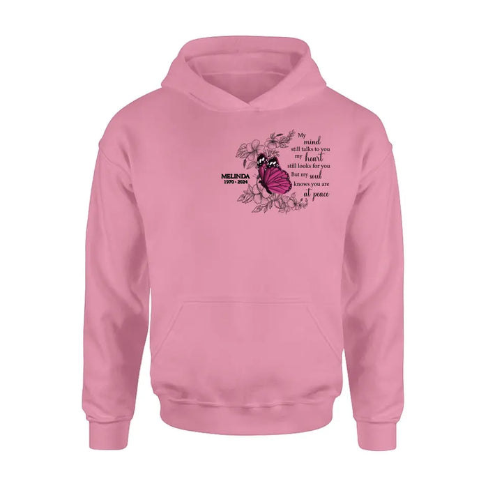 Personalized Butterfly Memorial T-shirt - Bereavement Gift For Loss of Family Members