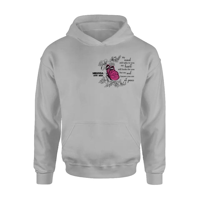 Personalized Butterfly Memorial T-shirt - Bereavement Gift For Loss of Family Members