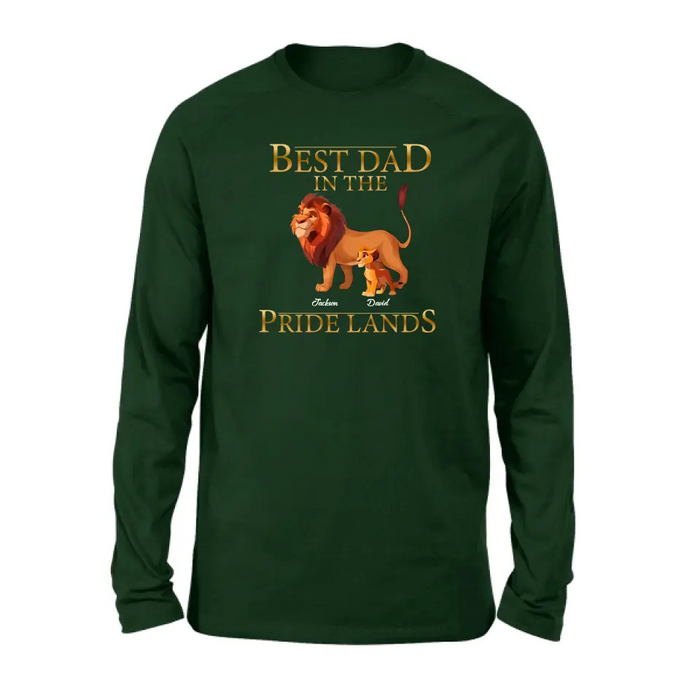 Personalized Lion Shirt/Hoodie - Up to 7 Children - Father's Day Gift Idea - Best Dad In The Pride Lands