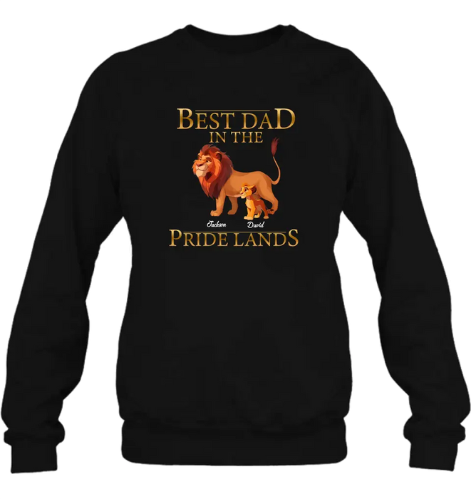 Personalized Lion Shirt/Hoodie - Up to 7 Children - Father's Day Gift Idea - Best Dad In The Pride Lands