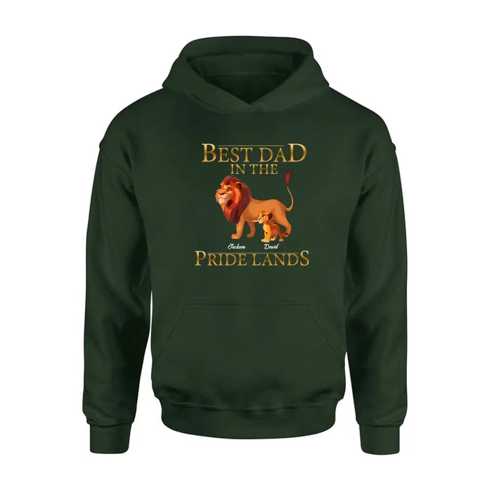 Personalized Lion Shirt/Hoodie - Up to 7 Children - Father's Day Gift Idea - Best Dad In The Pride Lands