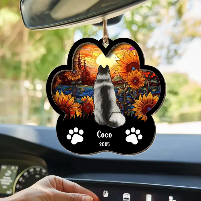 Personalized Dog Suncatcher Ornament - Up to 3 Dogs - Father's Day/Mother's Day Gift Idea for Dog Lovers